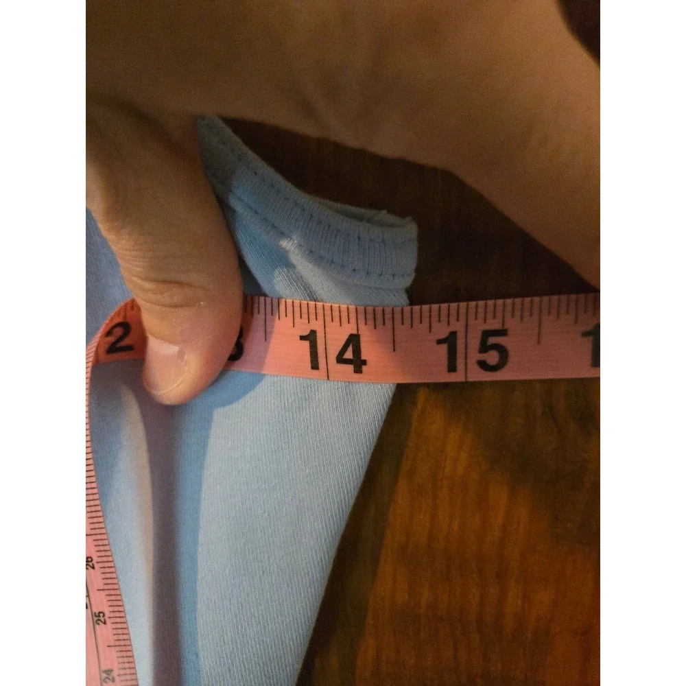 MIRELLA Kids Light Blue Camisole Leotard with Attached Skirt Dance Dress Size M